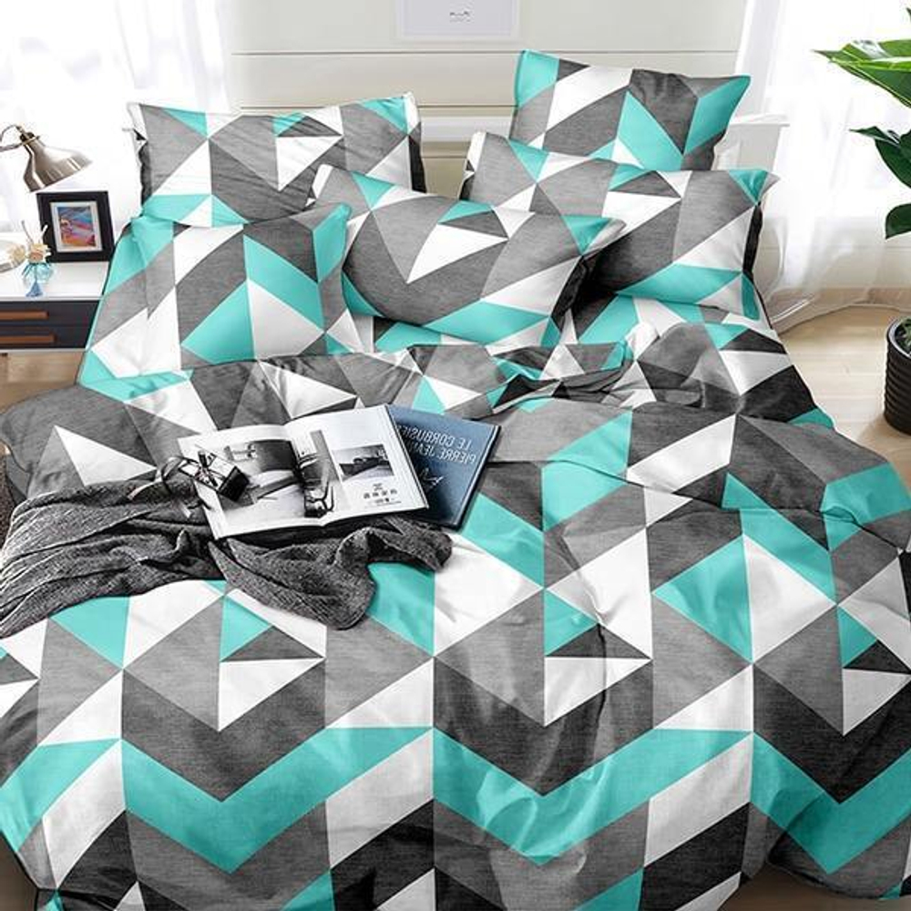 Постельное белье Евро полисатин 4212 МУ