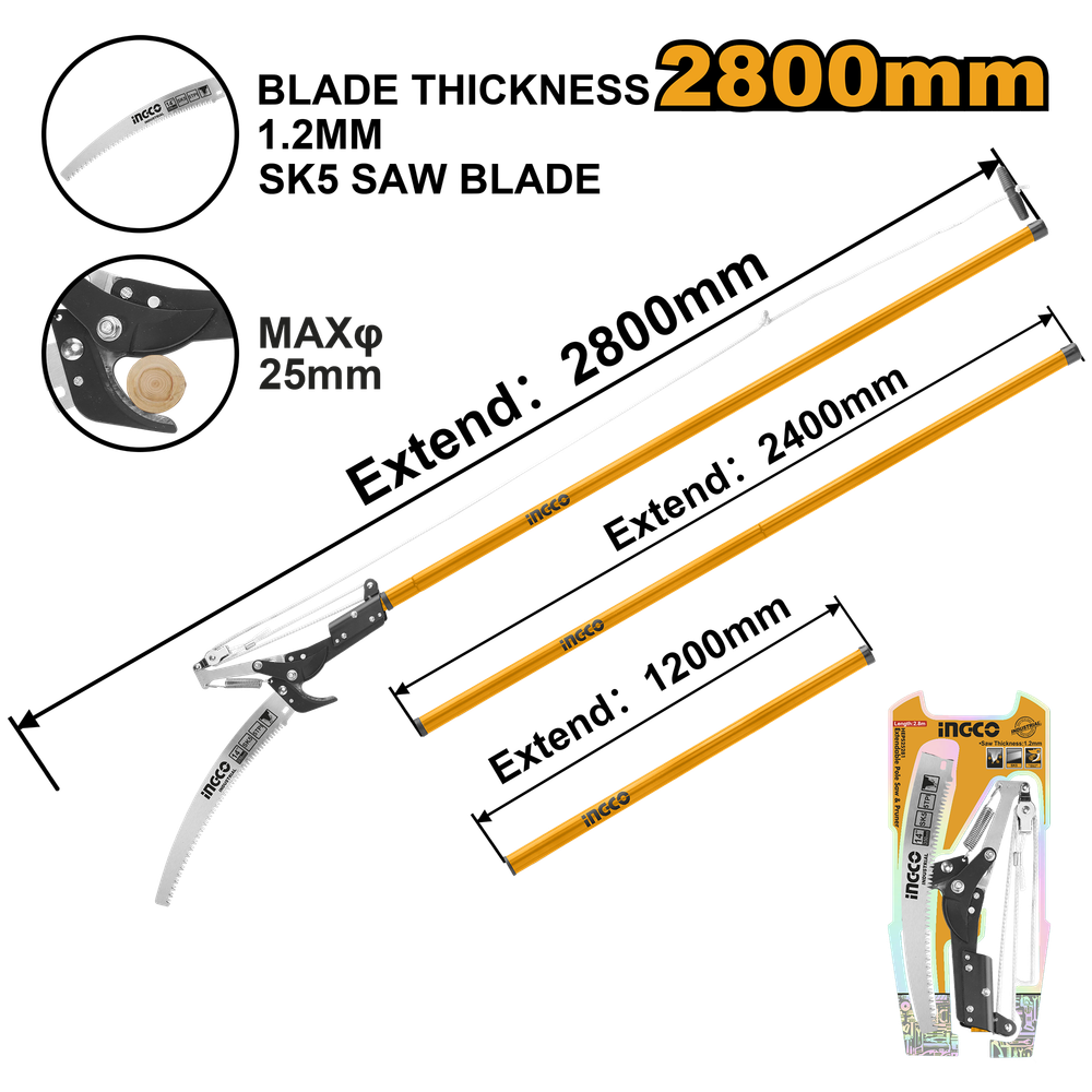 Штанговый сучкорез с пилой 2,70м, SK5