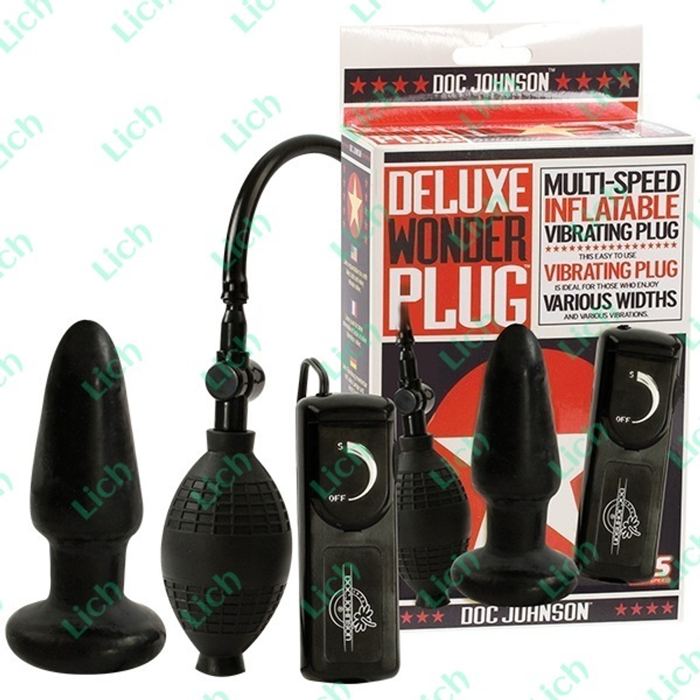 Надувная анальная пробка DELUXE WONDER PLUG
