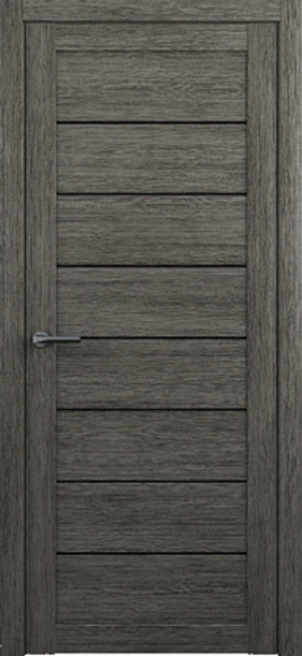 Межкомнатные двери Сеул, Эко-шпон, Кедр серый