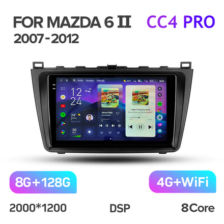 Teyes CC4 Pro 9" для Mazda 6 II, Atenza 2007-2012