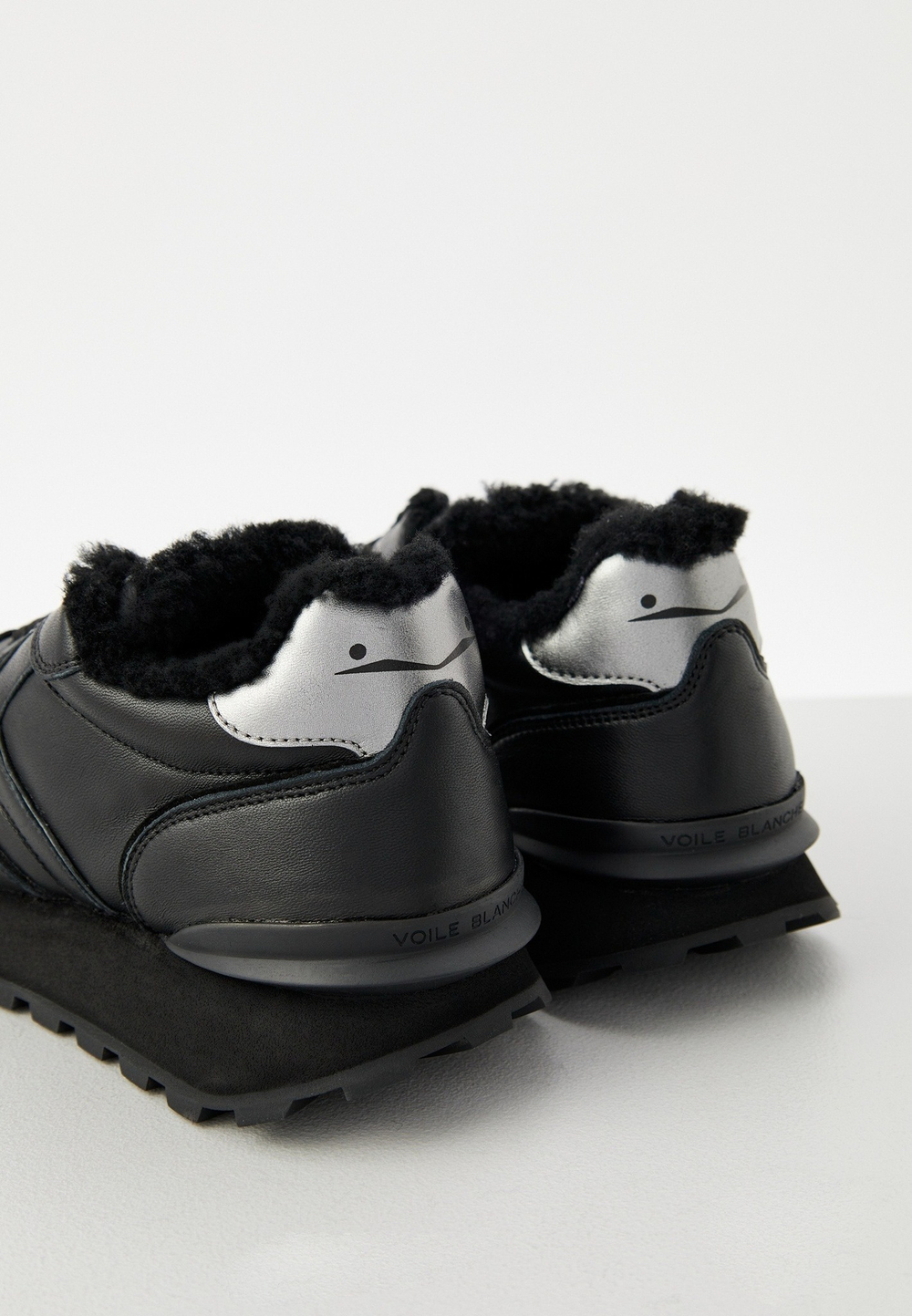 Кроссовки жен. Voile Blanche PARIS черный с мехом