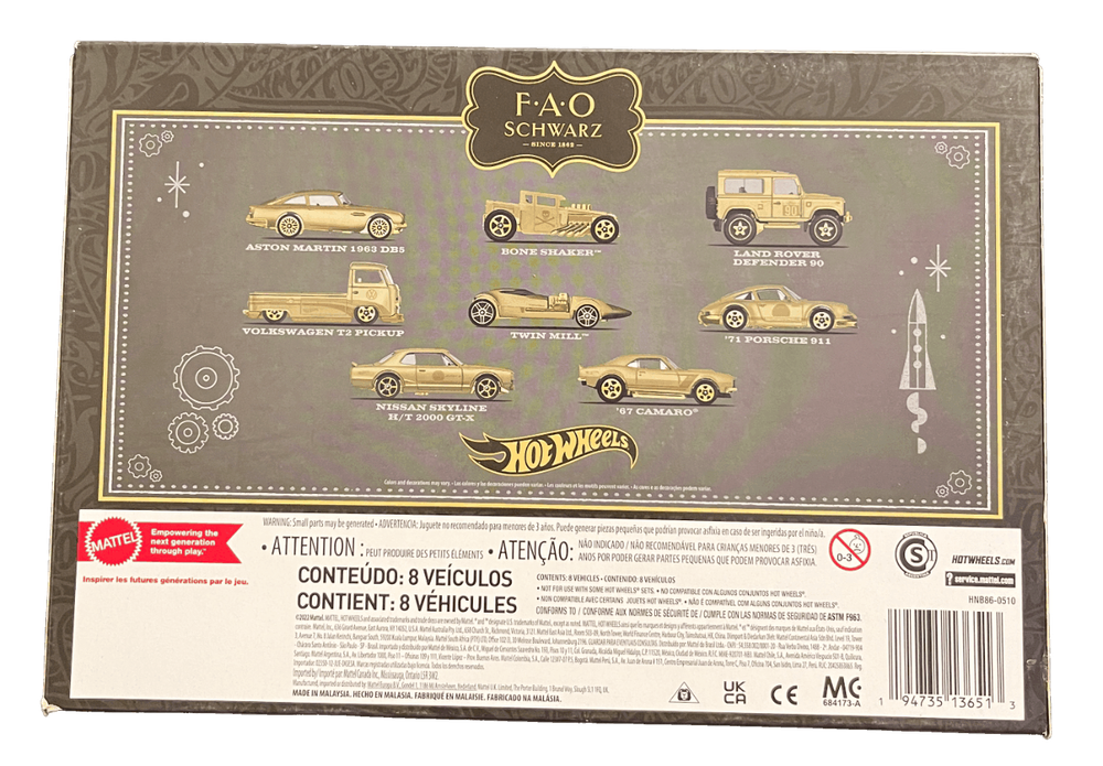Hot Wheels FAO Schwarz Gold Series 8-pack (2022)