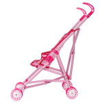 Коляска-трость для куклы, пакет 3288-1(металл）