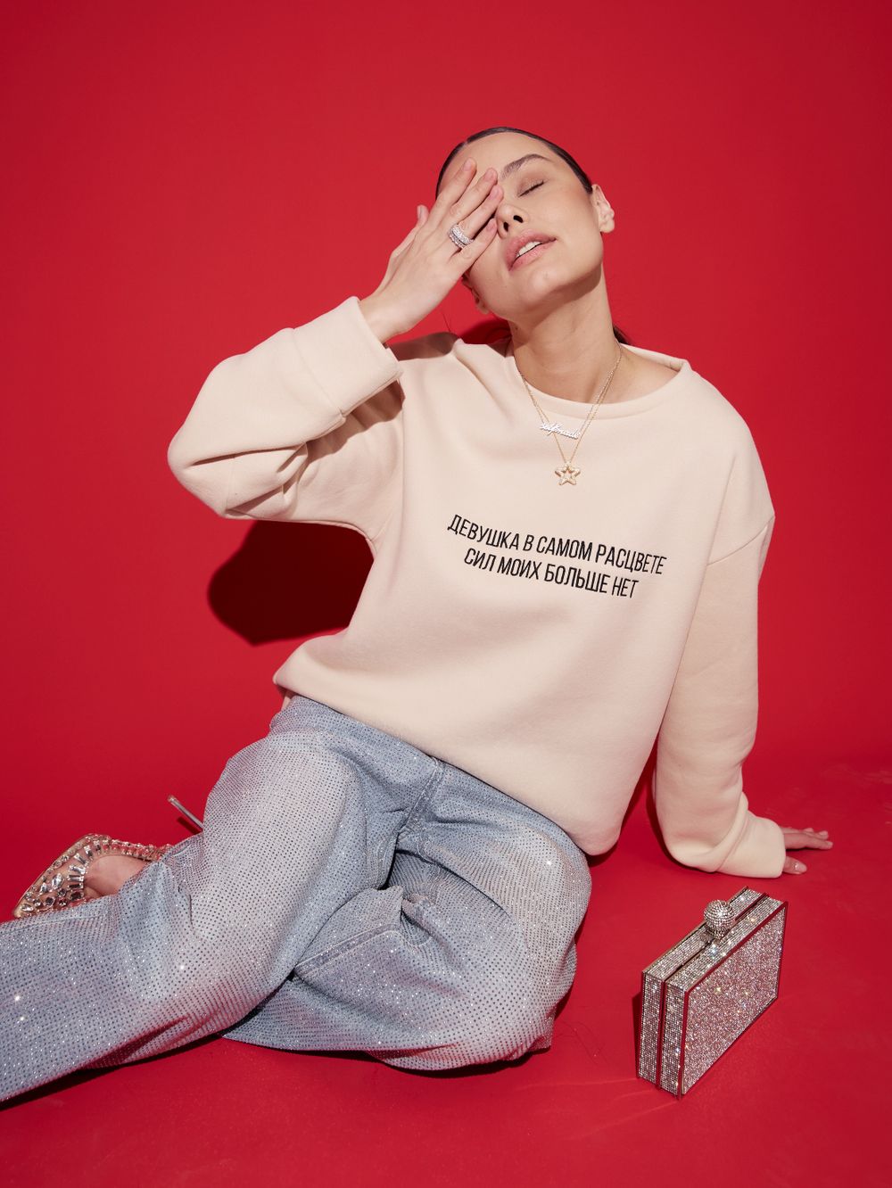 СВИТШОТ ДЕВУШКА В САМОМ РАСЦВЕТЕ PASTEL BEIGE