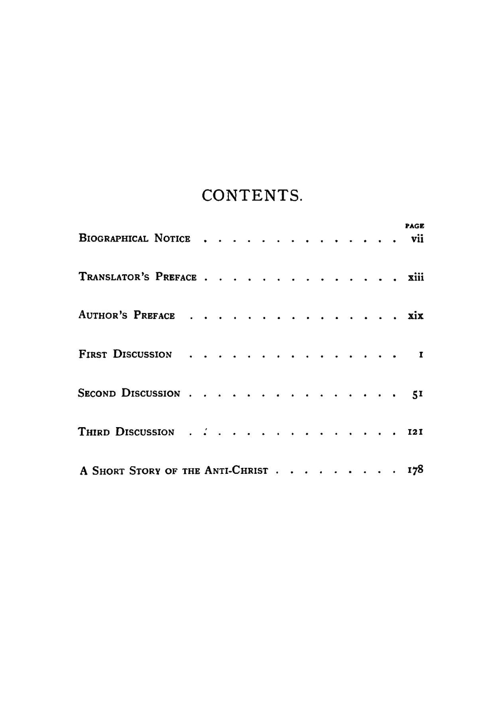 War, progress, and the end of history. Including a short story of the Anti-Christ. Three discussions | Vladimir Sergeyevich Solovyov