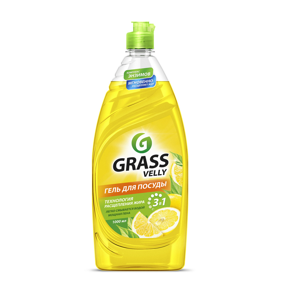 Grass Velly Soft для посуды 1000мл Лимон