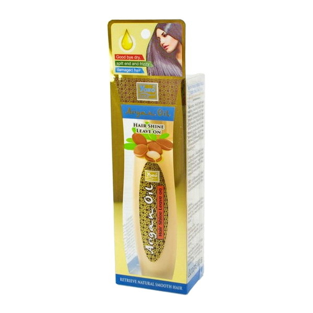 Восстанавливающая сыворотка для волос с аргановым маслом YOKO Argan Oil Hair Shine Leave On, 100мл