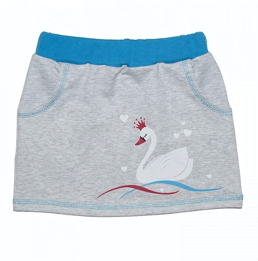 Юбка "Лебедь" интерлок 679фд ап, р.104-110 (Юлла)