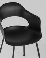 Стул Lady пластик черный 4 шт.