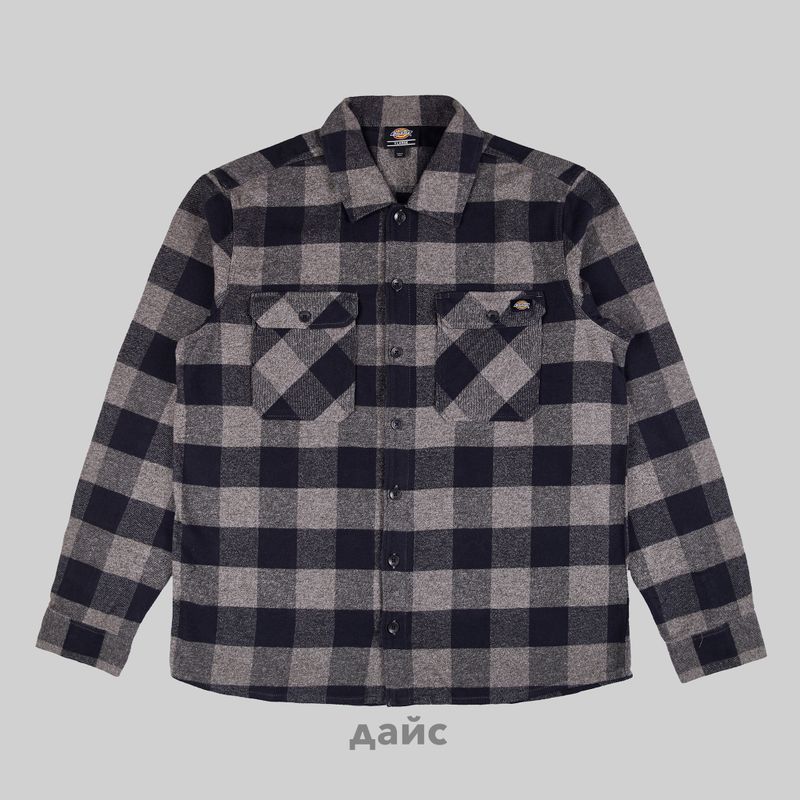 Рубашка мужская Dickies Sacramento Long Sleeve Shirt артикул:WLR23PBY - купить в магазине Дайс