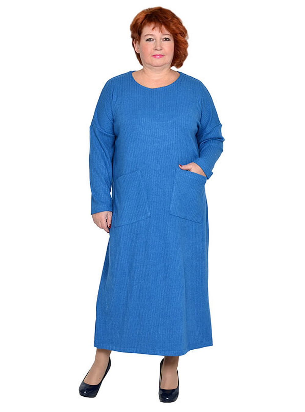 Платье прямого силуэта Каскад