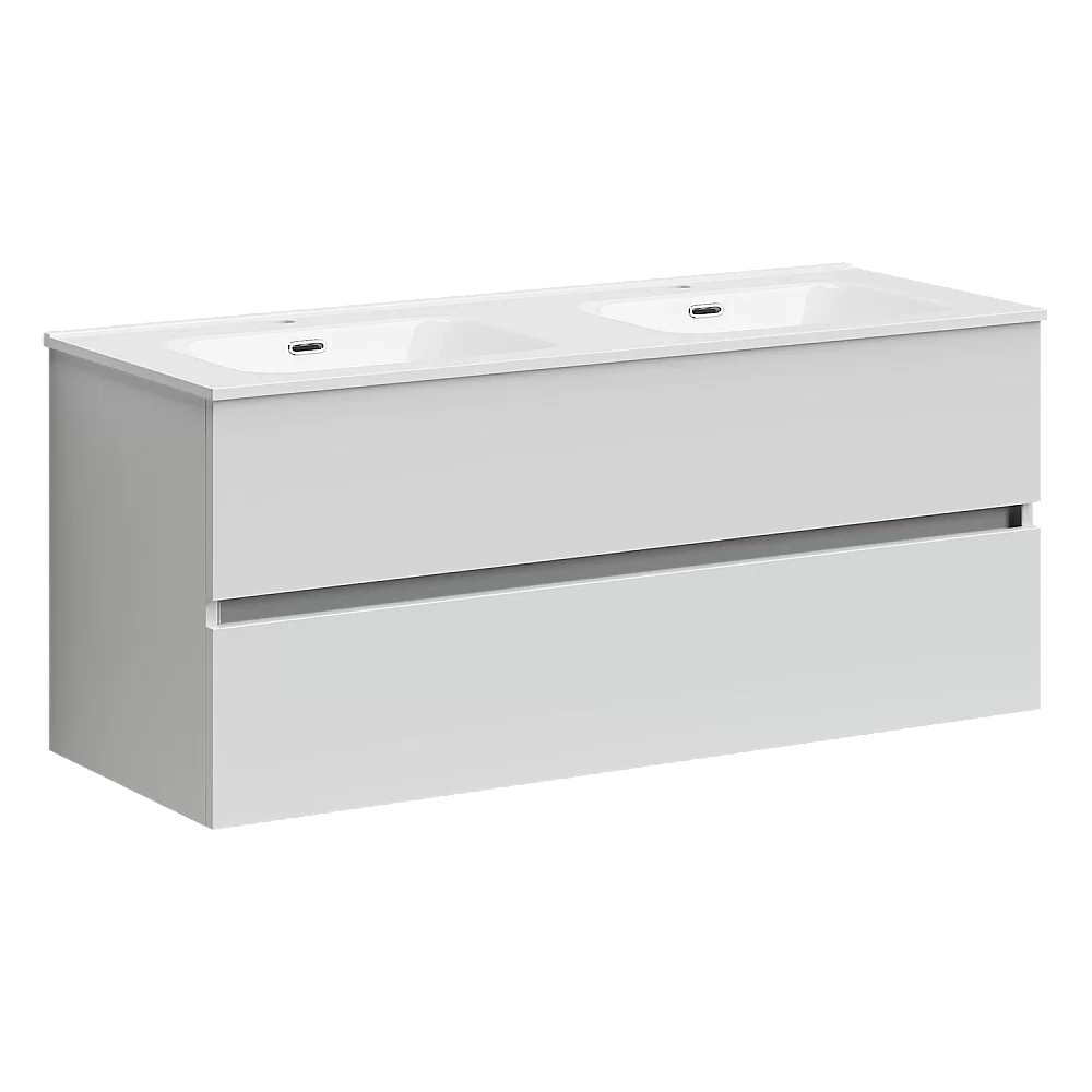 Тумба с раковиной Sancos Urban UR120-2W белый глянец