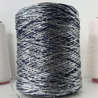 VAMP - Luxury Production by Ri.go.; 90% хлопок, 8% фольга, 2% п/л; 200м/100гр; col.6104, цвет: тосканская ночь(темно-синий) в серебре