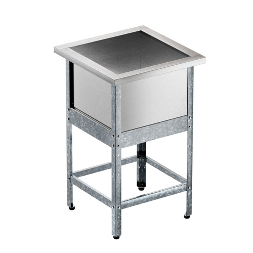 Ванна моечная односекционная "Бизнес" ВМБ 530/1, 530х530(600)х860 мм, без борта