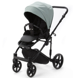 Детская коляска Adamex Zico Deluxe New 2 в 1 ZN-SA20 (СЕРО-ЗЕЛЕНАЯ КОЖА)