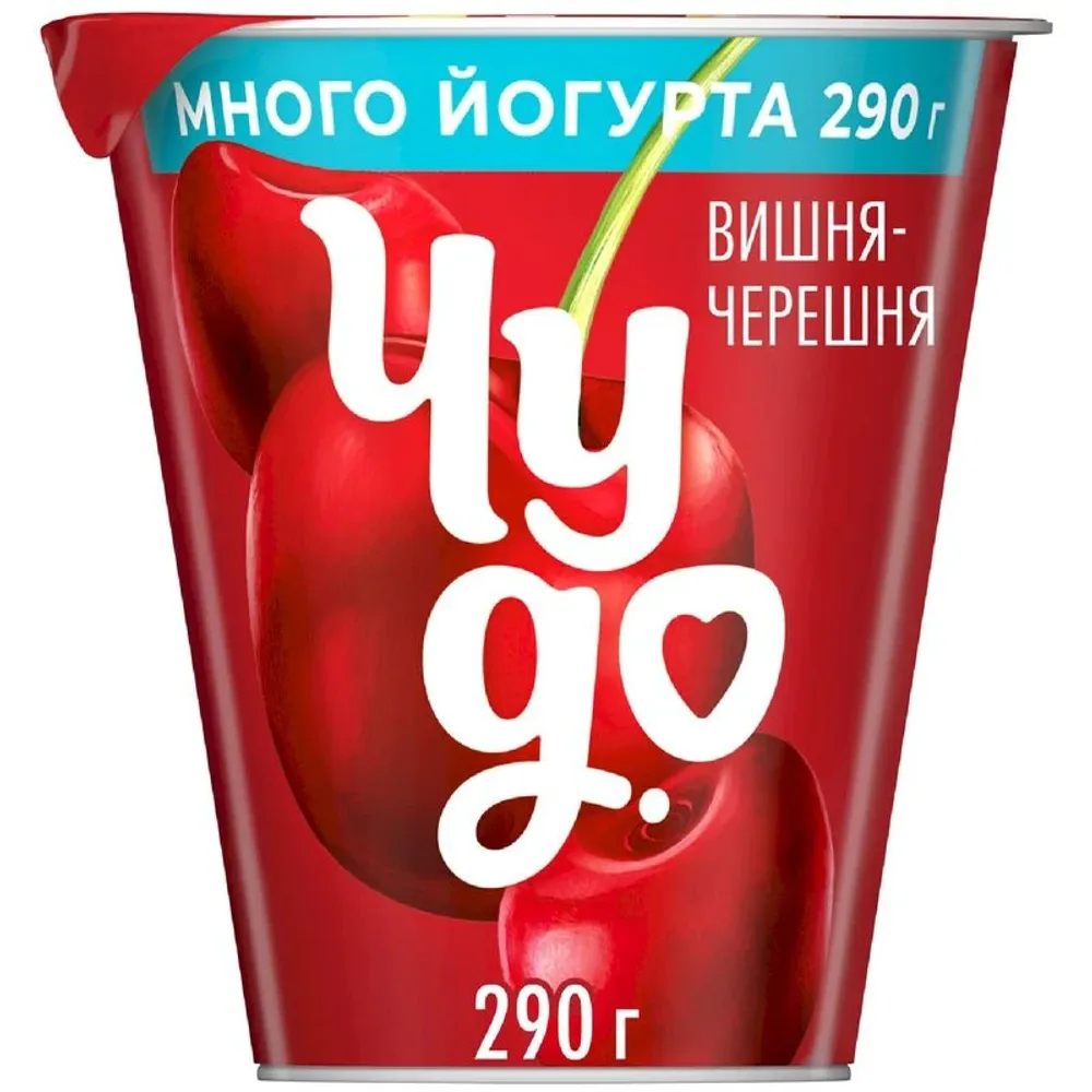 Йогурт питьевой "Чудо" вишня-черешня 290г