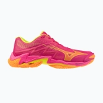 Кроссовки волейбольные Mizuno Wave Lightning Elite pink tetra/fortune yellow/ligh