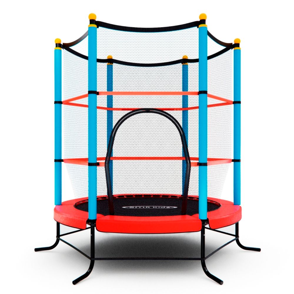 Батут детский DFC SMRKIDS 55&amp;quot; с сеткой, RED