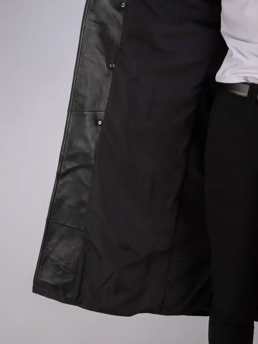 Плащ кожаный из натуральной кожи Турция