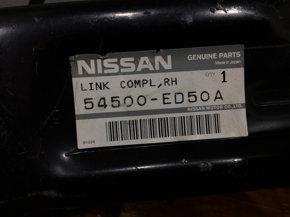 Рычаг передний правый Nissan Tiida 1 (C11) 04-13 Новый Оригинал 54500ED50A