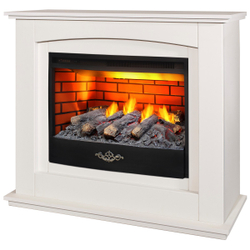 Электрокамин RealFlame Canada 25,5 WT белый с очагом 3D Firestar 25,5