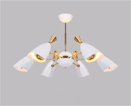 Ceiling design lamp  Duke by Delightfull (6 lampshades,  White)