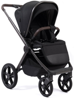 Детская коляска Peppy Monaco Thermo 3 в 1 с автокреслом Rise Milk Black