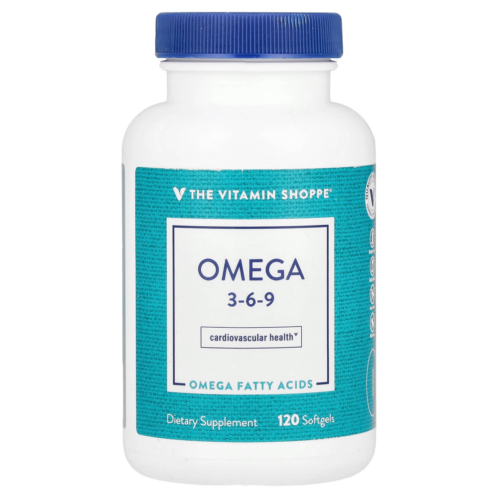 The Vitamin Shoppe, Омега 3-6-9`` 120 мягких таблеток