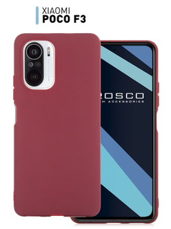 Чехол ROSCO для Poco F3 оптом (арт. XM-PF3-COLOURFUL-WINE)