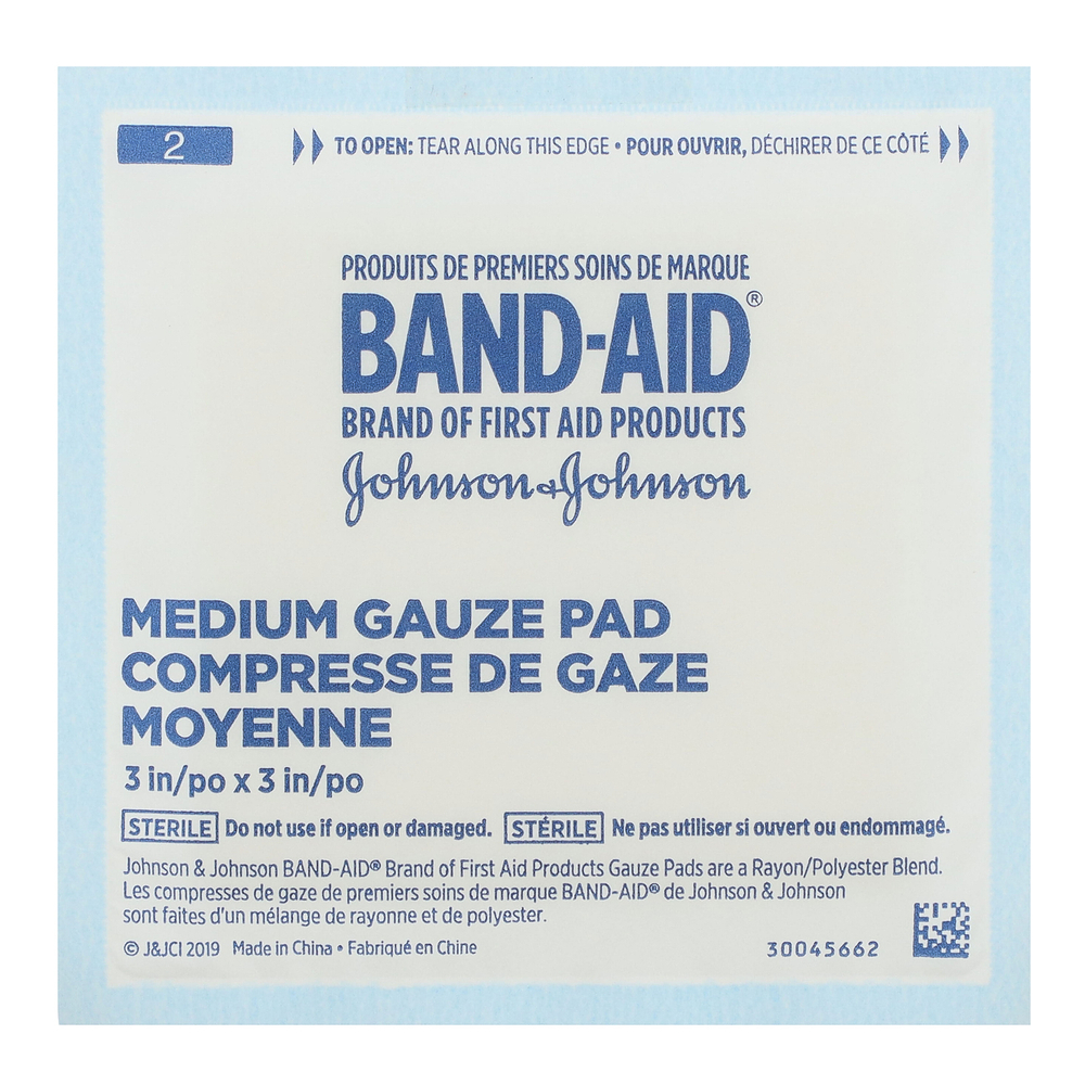 Band Aid, Cushion-Care, марлевые салфетки, 25 средних салфеток