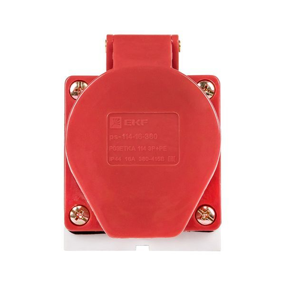 Розетка стационарная наружная 114 3Р+РЕ 16А 380В IP44 EKF