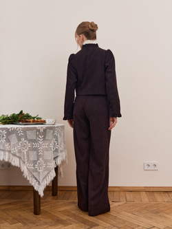 Брюки палаццо вельветовые