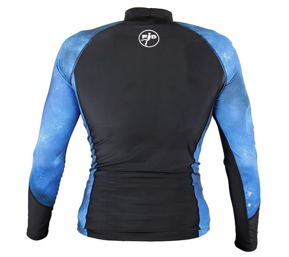 Гидрофутболка-рашгард FanDiver Galaxy мужская синий/черный