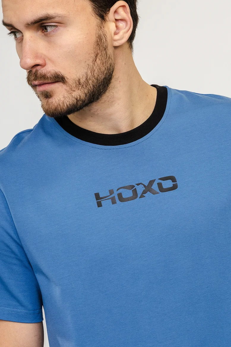 Футболка "НОХО" мужская, цвет "Полуночная синева"