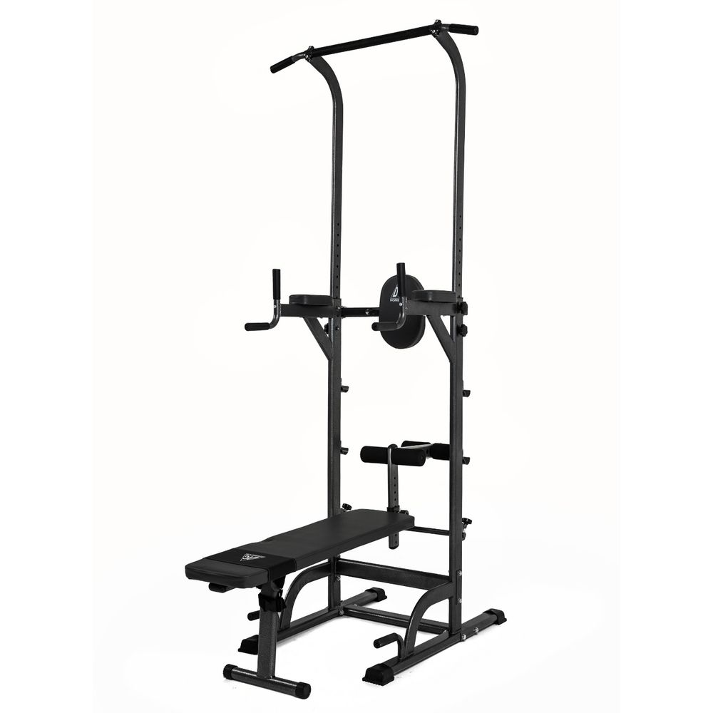 Турник-брусья DFC G-series с прямой скамьей с валиками