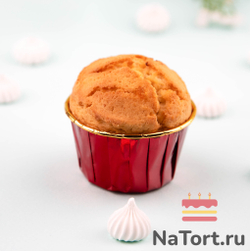 Формы бумажные с ламинацией «Маффин» 50х40 мм (Золото+Рубиновый) 50 шт