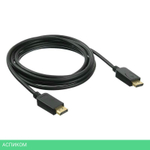 Кабель Buro v 1.2 DisplayPort (m)/DisplayPort (m) 2м позолоченные контакты черный (BHP DPP_1.2-2)