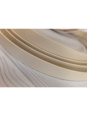 Кромка ПВХ без клея мебельная, размер 2*19мм,намотка 35 м, цвет Крем 8080