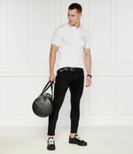 Кожаные кроссовки Versace Jeans Couture - черный(77YA3SKCZP307)