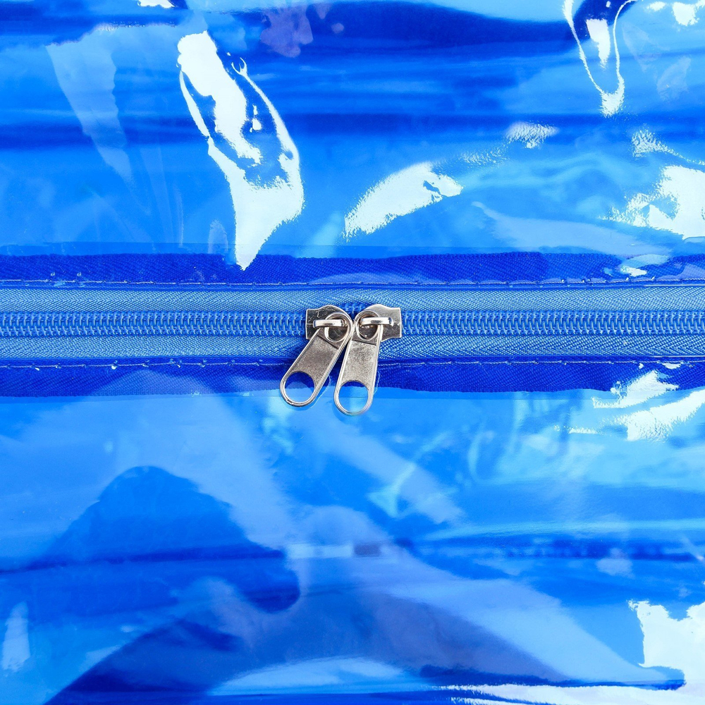 Сумка в роддом 30х45х20 ПВХ, цветная пленка, ручки рем. лента, цвет василек   4443151