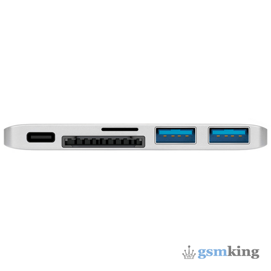 Deppa USB-C 5-in-1 for MacBook Silver (Серебро)