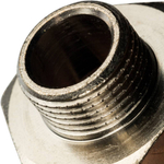 Ниппель STOUT переходной никелированный 3/4"x3/8" НР/НР