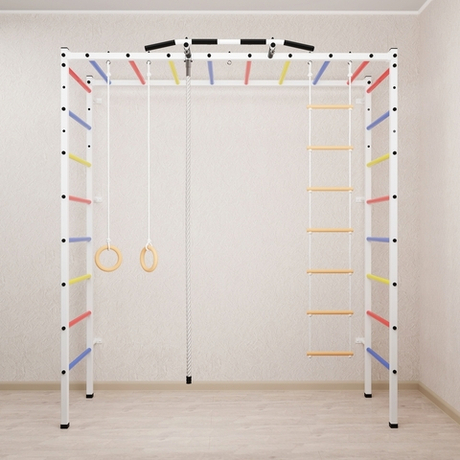 Спортивный комплекс Sv Sport П 401 (Турник/Канат/Кольца/Лестница)