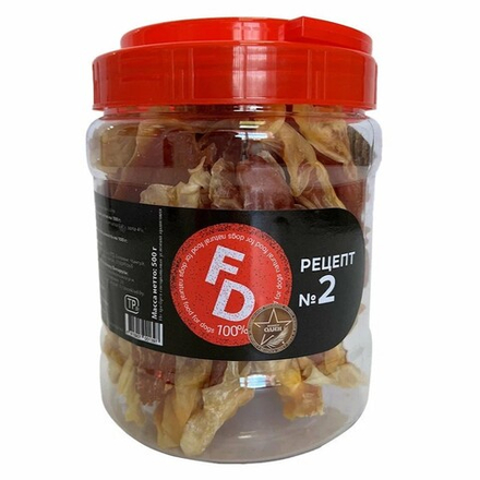 Лакомство FOR DOGS "Рецепт № 2", заячьи ушки с филе зайца - 500 гр