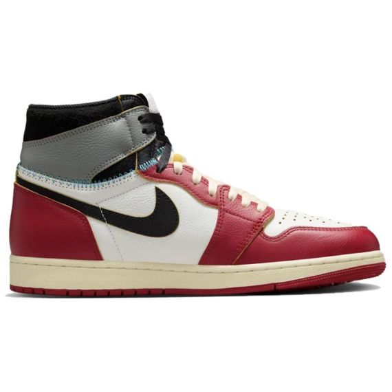 Jordan Air Jordan 1 Винтажные баскетбольные кроссовки Высокие Белые Красные Серые Унисекс