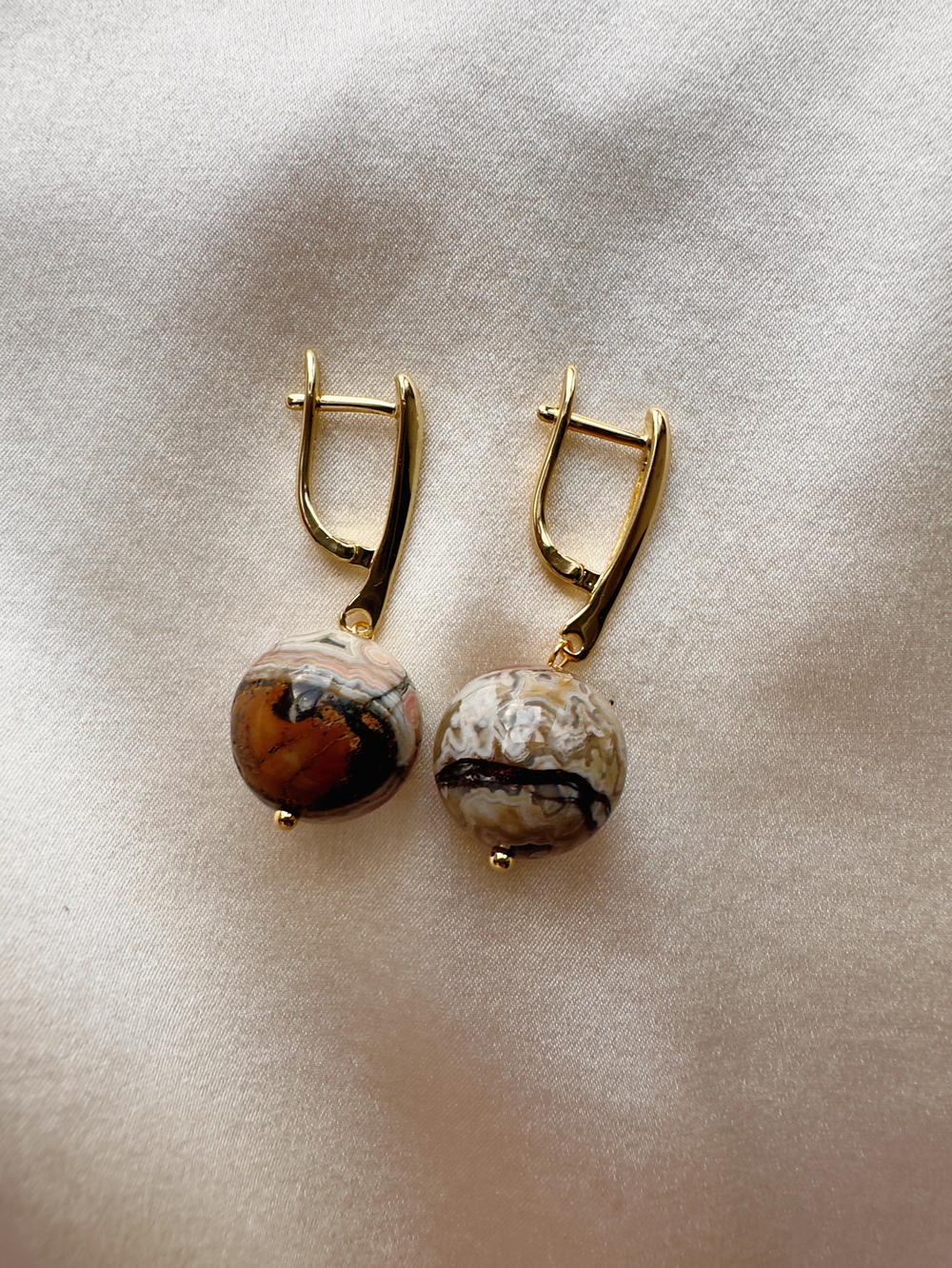 Серьги из мексиканского Агата