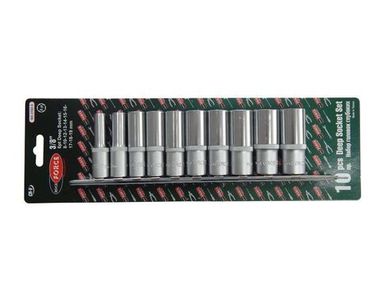 Набор головок глубоких, 6-гр., 10пр., 3/8''(8, 10, 12 -19мм) на планке RockForce##Rock FORCE RF-3102-5