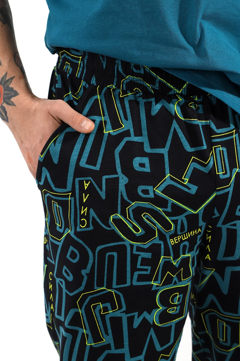 [m]Пижама мужская штаны+футболка КП-110