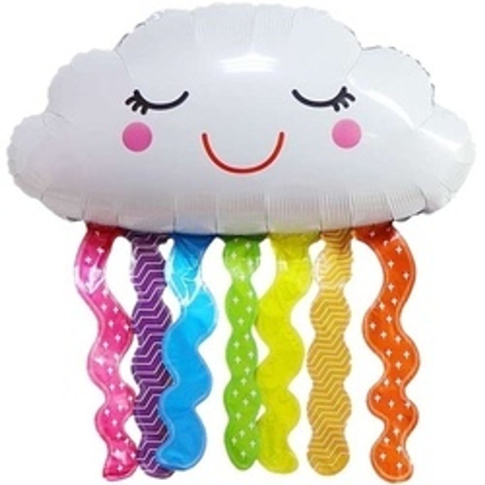 Шар (32''/81 см) Фигура, Счастливое облако, Яркая радуга